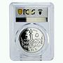 Egypt 5 pounds Treasures Queen Cleopatra Head Facing PR69 PCGS silver coin 1999