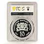 Bulgaria 10 leva Customs Traditions Nestinarstvo PR69 PCGS silver coin 2021
