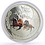 Tokelau 1 $ Lunar Calendar Year of the Horse Ying Yang Horses silver coin 2014
