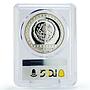Mexico 100 pesos Precolombina Brasero Efigie Statue PR69 PCGS silver coin 1992