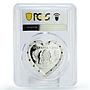 Tanzania 1000 shillings Precious Love Peacock Bird PR70 PCGS silver coin 2014