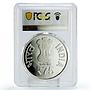 India 75 rupees New Parliament Complex Architecture PR69 PCGS silver coin 2023