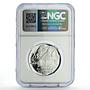 Slovakia 200 korun Wolfgang Kempelen Chess Machine PF69 NGC silver coin 2004