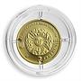 Ukraine 2 hryvnas Signs of the Zodiac Cancer Golden Coin 2008