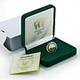 Ukraine 2 hryvnas White Stork Fauna Bird gold coin 2004