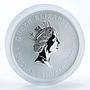 Tuvalu 1$ 200th Anniversary of Nikolai Gogol 1oz Silver Coloured Coin 2009