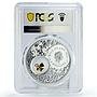 Niue 2 dollars Faith Religion Guardian Angel PR70 PCGS colored silver coin 2021