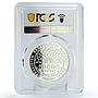 Uzbekistan 50000 som Traditional Navruz Holiday Flower PR69 PCGS Ag coin 2022