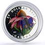 Canada 20 dollars Coneflower Blue Butterfly Flora Fauna colored silver coin 2013
