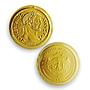 Palau 1 dollar Rome Empire Emperor Diocletian Politics MS70 PCGS gold coin 2011