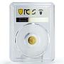 Palau 1 dollar Rome Empire Emperor Valentinian Politics MS69 PCGS gold coin 2012