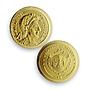 Palau 1 dollar Rome Empire Emperor Valentinian Politics MS69 PCGS gold coin 2012