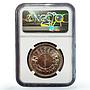 Mongolia 1 togrog State Coinage Coat of Arms KM-8 MS61 NGC silver coin 1925