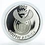 South Africa set of 4 coins 50 20 10 5 cents Wildlife Leopard silver coin 2004