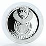 South Africa set of 4 coins 50 20 10 5 cents Wildlife Leopard silver coin 2004