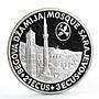 Bosnia and Herzegovina 24 ecu Sarajevo Mosque Landscape proof silver coin 1993