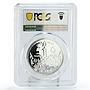 Egypt 5 pounds Treasures Pharaoh Tutankhamun Mask PR69 PCGS silver coin 1999