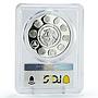 Mexico 5 pesos Navigation Acapulco Galleon Ship Clipper PR69 PCGS Ag coin 2003