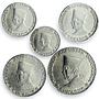 Indonesia Riau Archipelago set of 5 coins Sukarno MS63 - MS64 PCGS Al coins 1962