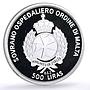 Order of Malta 500 liras Wise Men Biblical Magi Melchior Horse silver coin ND