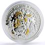 Niue 1 dollar Happy New Year Merry Christmas Snowman proof silver coin 2008