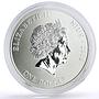 Niue 1 dollar Happy New Year Merry Christmas Snowman proof silver coin 2008