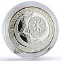 Azerbaijan 5 manat Heydar Aliev Century Contract Politics proof silver coin 2014