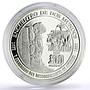 Honduras 100 lempiras Discovery of America Ship Monument proof silver coin 1992