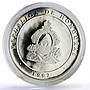 Honduras 100 lempiras Discovery of America Ship Monument proof silver coin 1992