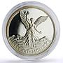 Mexico 2 onzas Libertad Angel of Independence 1921 Restrike proof silver coin ND