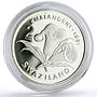 Swaziland 2 emalangeni King Sobhuza II Diamond Jubilee Politics silver coin 1981