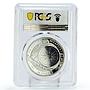 Belarus 20 rubles Kruzenshtern Ship Clipper SP69 PCGS hologram silver coin 2011