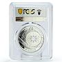 Belarus 20 rubles Amerigo Vespucci Ship Clipper SP70 PCGS silver coin 2010
