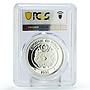 Tonga 1 paanga Seafaring Catamaran Boat Ship Clipper PR68 PCGS silver coin 1998