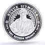 Uzbekistan 100 som Great Ancestors Scientist Al Biruni proof silver coin 1999