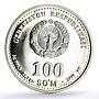 Uzbekistan 100 som Great Ancestors Scientist Al Khwarizmi proof silver coin 1999