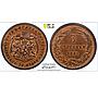 Bulgaria 5 stotinki Regular Coinage Alexander I KM-2 XF PCGS bronze coin 1881