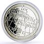 Andorra 10 diners World of Wonders Jordan Petra Treasury proof silver coin 2009