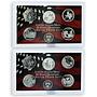 USA 25 cents a set of 56 coins States and Territories silver 1999 - 2009