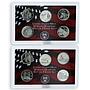 USA 25 cents a set of 56 coins States and Territories silver 1999 - 2009