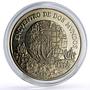 Chile 10000 pesos Ibero-American Two Worlds Encounter Ships silver coin 1991