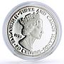 Turks and Caicos Isl. 20 crowns Royal Air Force Hurricane Plane silver coin 1998