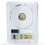 Portugal 50 reis King Luiz Ludovicus Coinage KM-506.2 MS64 PCGS silver coin 1889