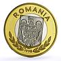 Romania Nagano Olympic Games Hockey Piefort TRIAL PATTERN NiBrass coin 1998