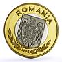 Romania Nagano Olympics Figure Skating Piefort TRIAL PATTERN NiBrass coin 1998