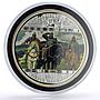 Cook Islands 20 $ Viktor Vasnetsov Art Bogatyrs Missing Crystal silver coin 2010