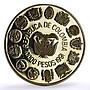 Colombia 10K pesos Ibero-American Two Worlds Encounter Bogota Mint Ag coin 1991