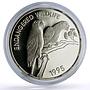 Jamaica 25 dollars Conservation Wildlife Parrot Bird Fauna silver coin 1995