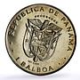 Panama 1 balboa Explorer Vasco Nunez de Balboa KM-39.2 ERROR LEY CuNi coin 1975