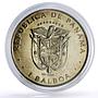 Panama 1 balboa Explorer Vasco Nunez de Balboa KM-39.2 ERROR LEY CuNi coin 1975